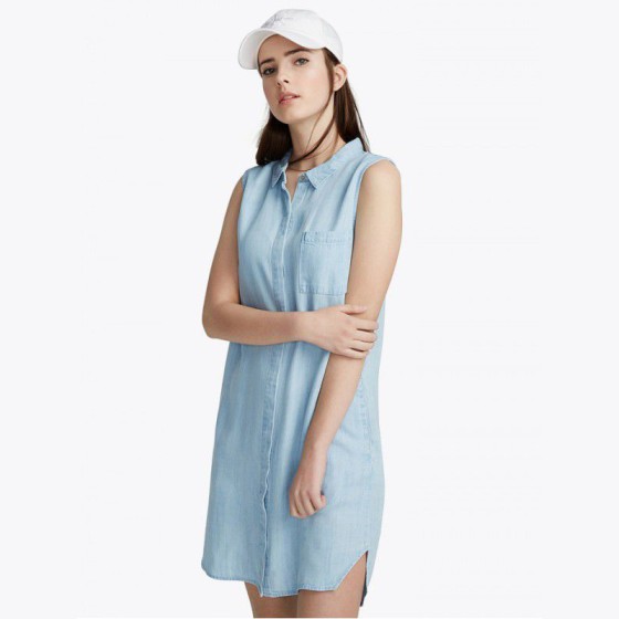 New polo collar dress for summer women's college style aging irregular hem long skirt - China Exclusive Anime Merch